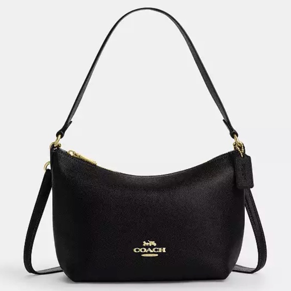 New Coach Black Zip Top Shoulder Bag - Picture 1 of 5